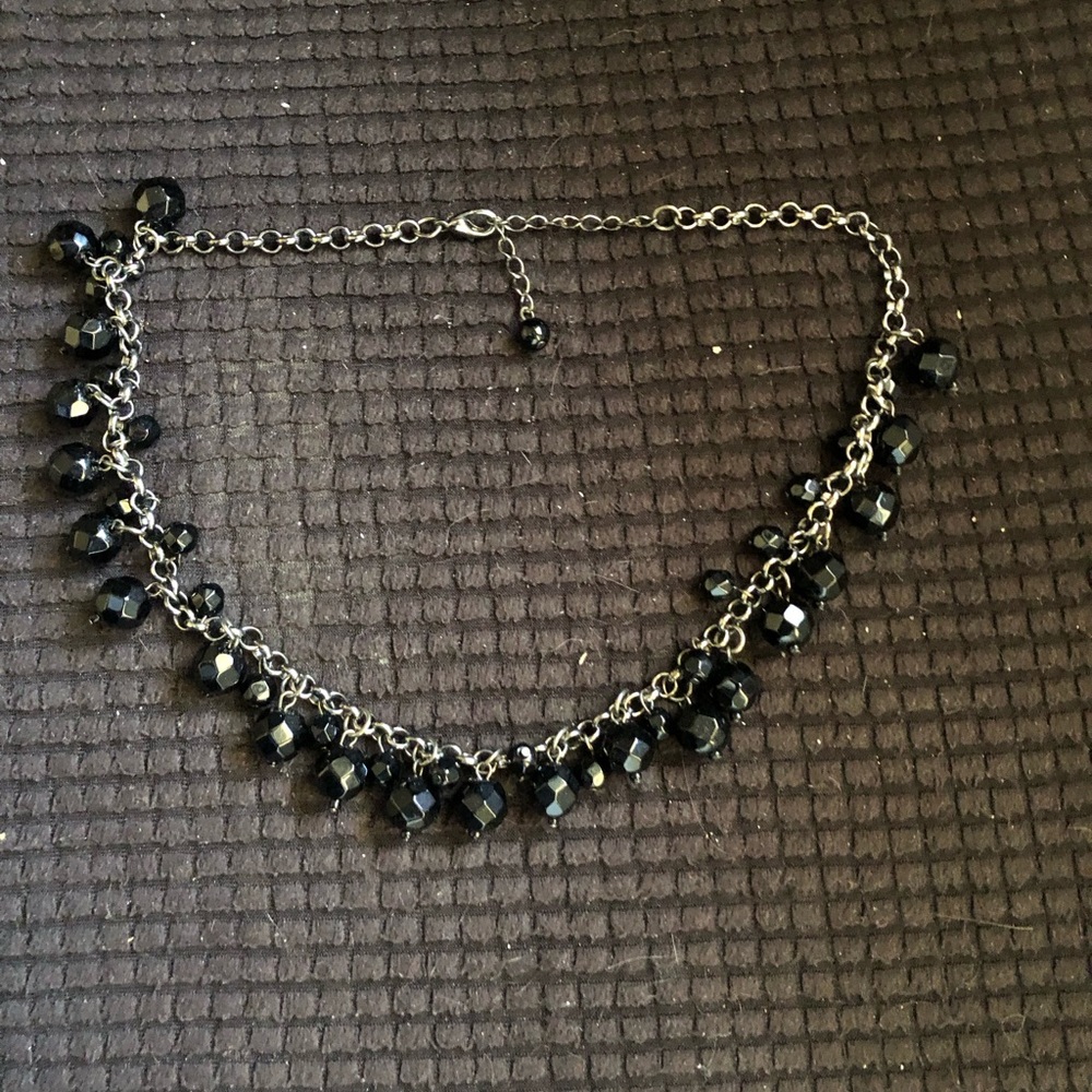 Goth Glass Cluster Bead Costume Necklace- 670 $20 or $15 w/offer